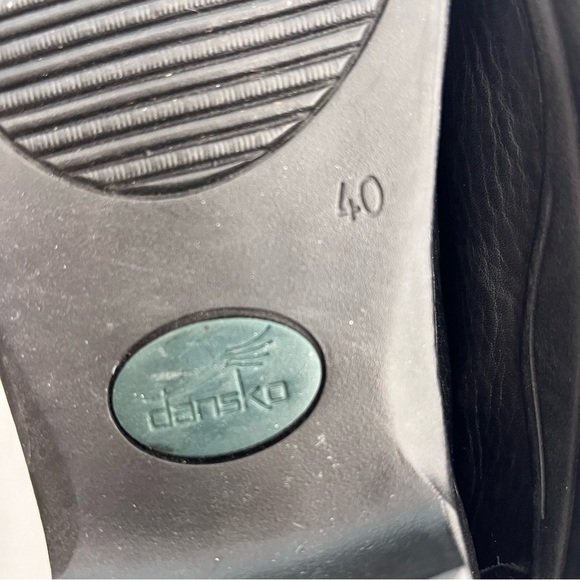 Dansko black slip on clog professional work shoes mens size 40 6.5-7 - Picture 8 of 8